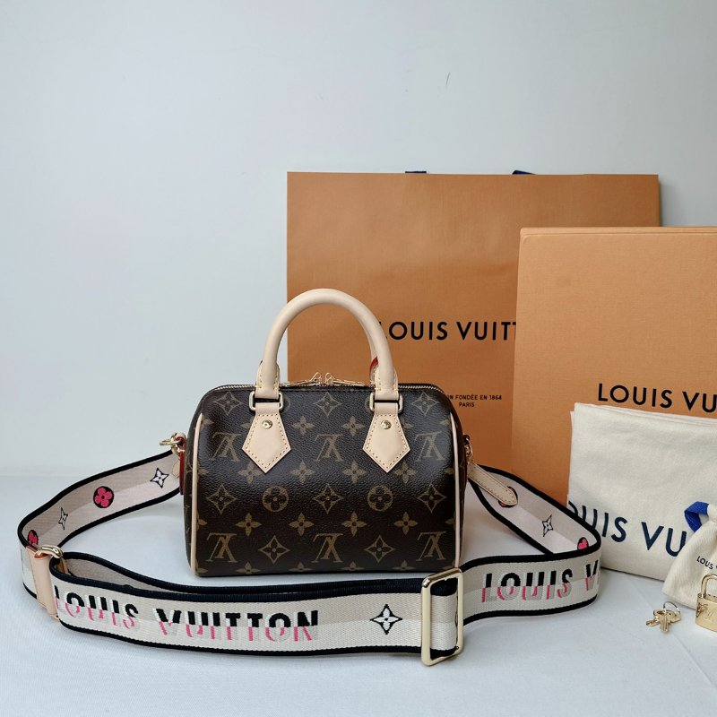 LV 全新Speedy 20老花波士頓包-3