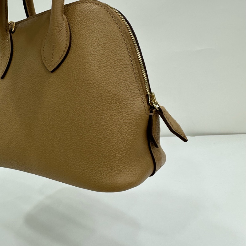 Hermes 愛馬仕mini bolide餅乾色金扣 26年4月購證 全新 G刻-6