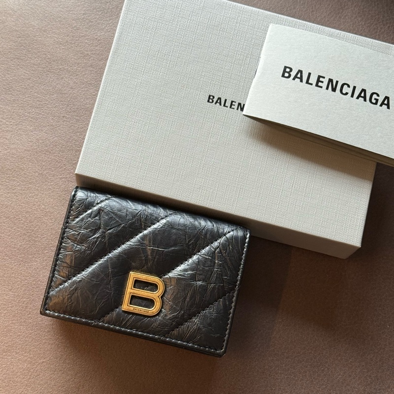 巴黎世家短夾近全新-0