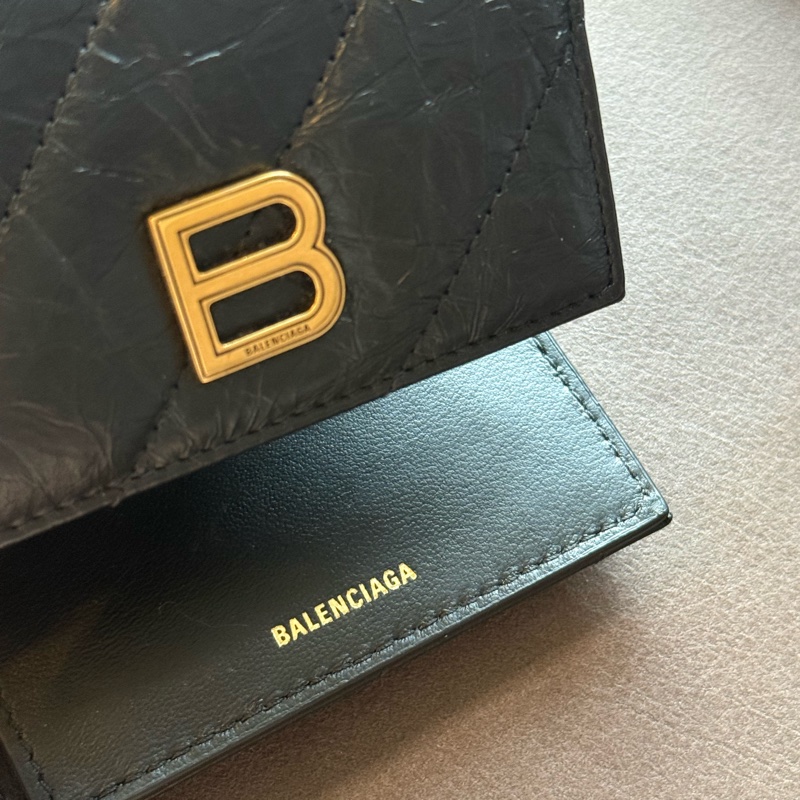 巴黎世家短夾近全新-4