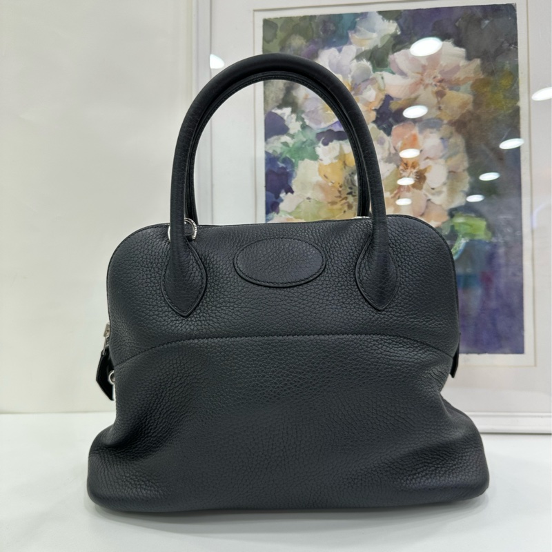 Hermes 愛馬仕 保齡球bolide 31 黑銀 Z刻-2