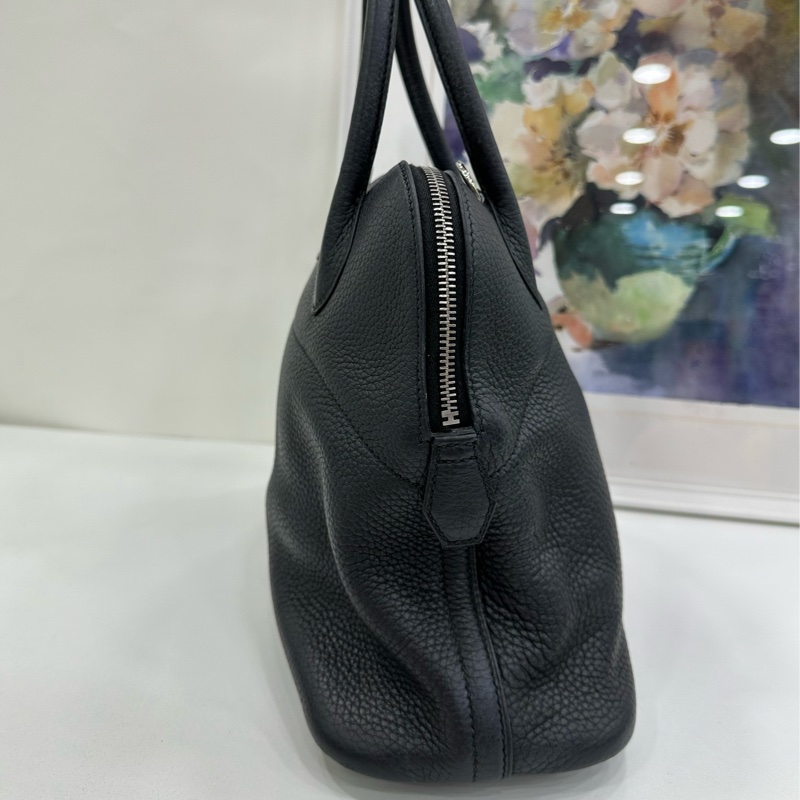 Hermes 愛馬仕 保齡球bolide 31 黑銀 Z刻-4