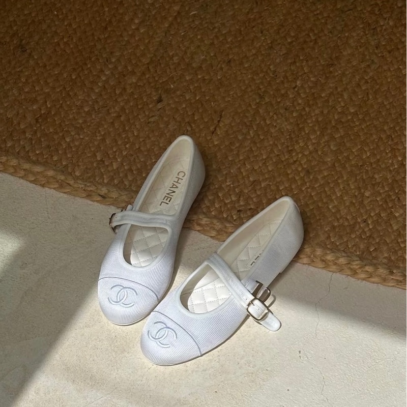 Chanel 24P瑪莉珍鞋 仙女白 🧚‍♀️ 適合38.5-39-0