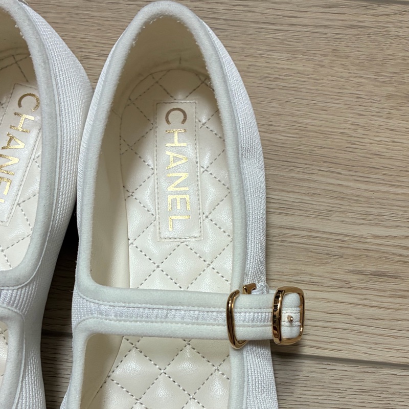 Chanel 24P瑪莉珍鞋 仙女白 🧚‍♀️ 適合38.5-39-3