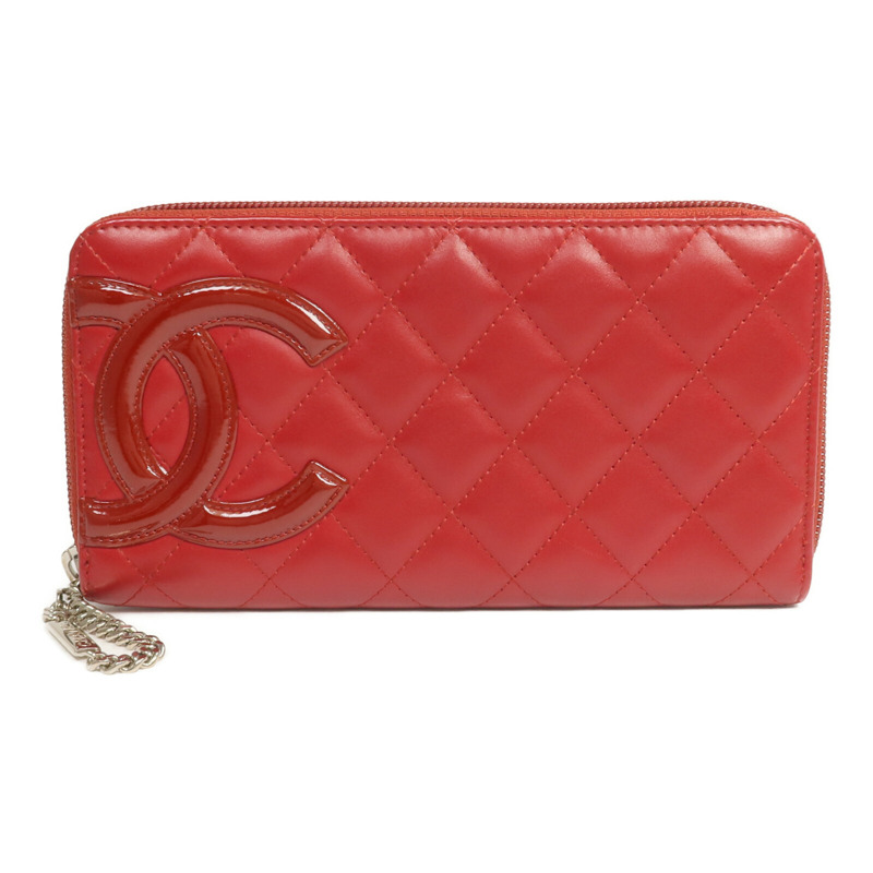 CHANEL 牛皮皮革Cambon Long Wallet長錢包-0