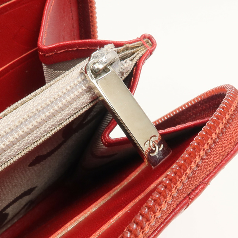 CHANEL 牛皮皮革Cambon Long Wallet長錢包-12