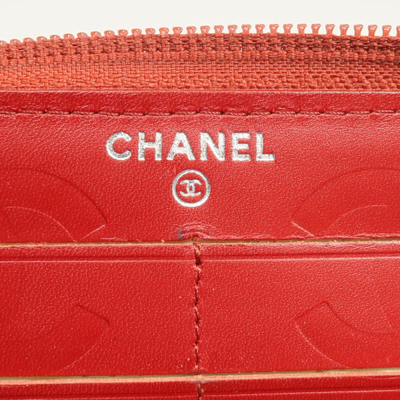 CHANEL 牛皮皮革Cambon Long Wallet長錢包-14