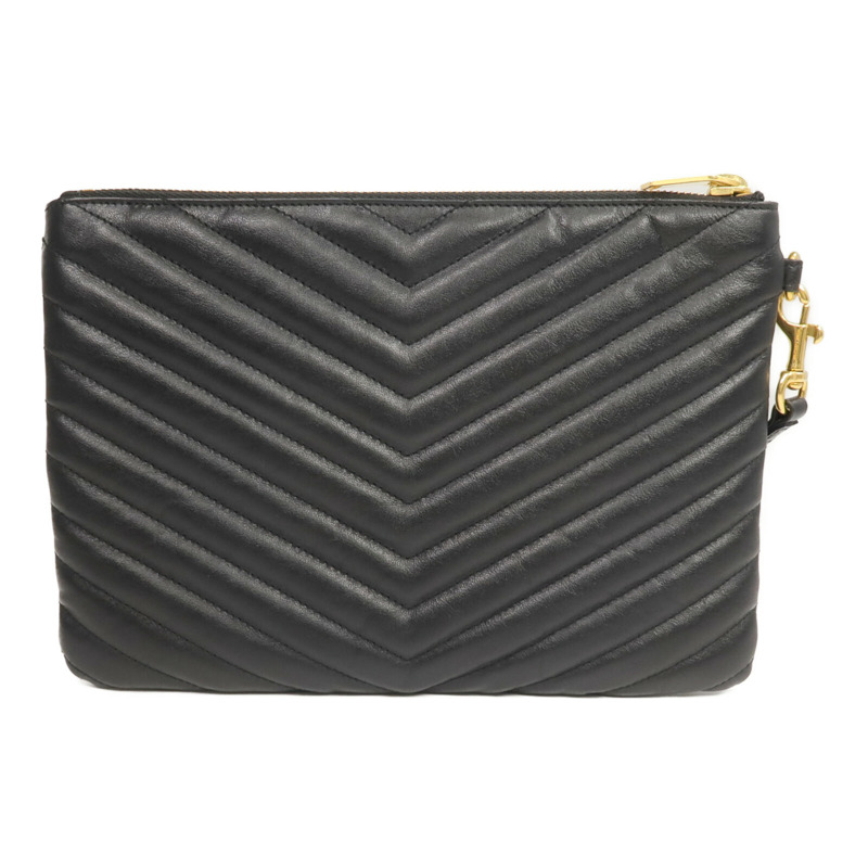 SAINT LAURENT 牛皮皮革Pouch手拿包-1