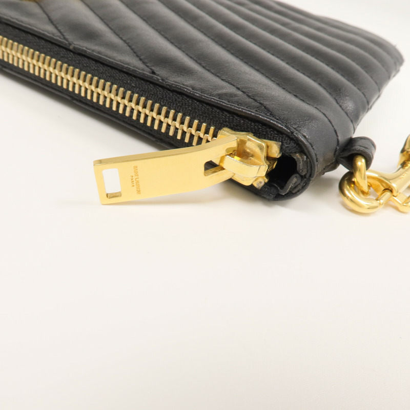 SAINT LAURENT 牛皮皮革Pouch手拿包-11