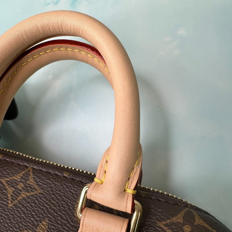 LV 全新Speedy 20黑背帶波士頓包-5