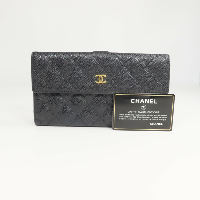 CHANEL 牛皮皮革Long Wallet長錢包-13