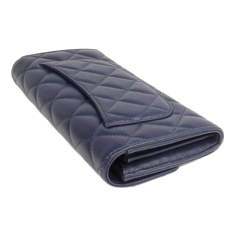 CHANEL 牛皮皮革Classic Long Flap Wallet長錢包-4