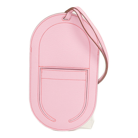 HERMES Chevre皮革In The Loop Phone To Go PM手機袋Mauve Sylvestre