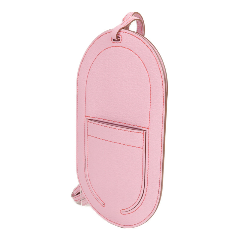 HERMES Chevre皮革In The Loop Phone To Go PM手機袋Mauve Sylvestre-2