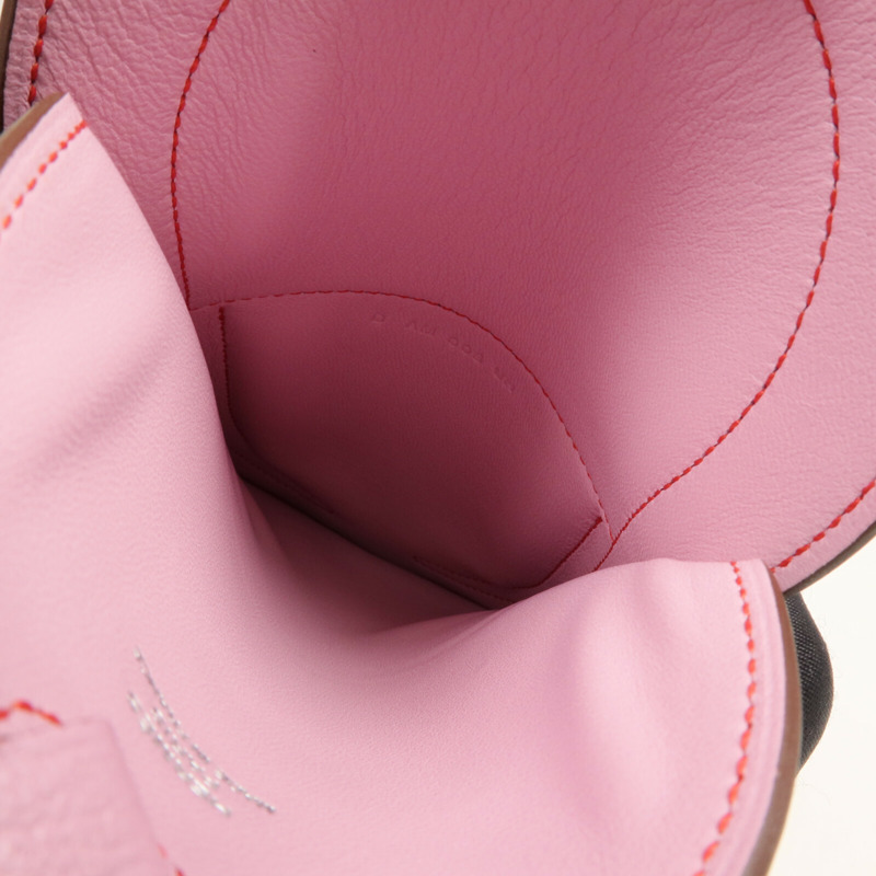 HERMES Chevre皮革In The Loop Phone To Go PM手機袋Mauve Sylvestre-11