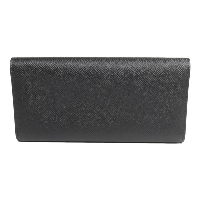 HERMES Epsom皮革Passant Long Wallet長錢包Noir-3