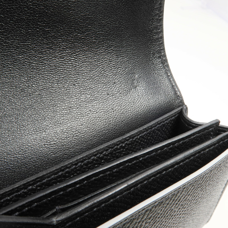 HERMES Epsom皮革Passant Long Wallet長錢包Noir-8