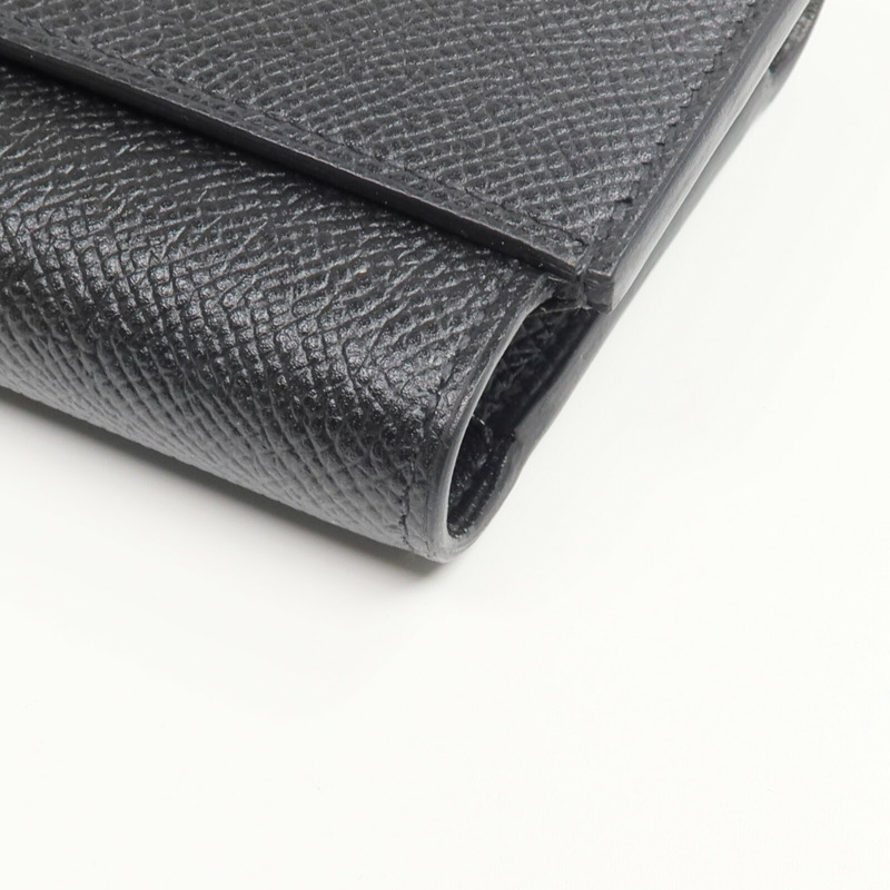 HERMES Epsom皮革Passant Long Wallet長錢包Noir-11