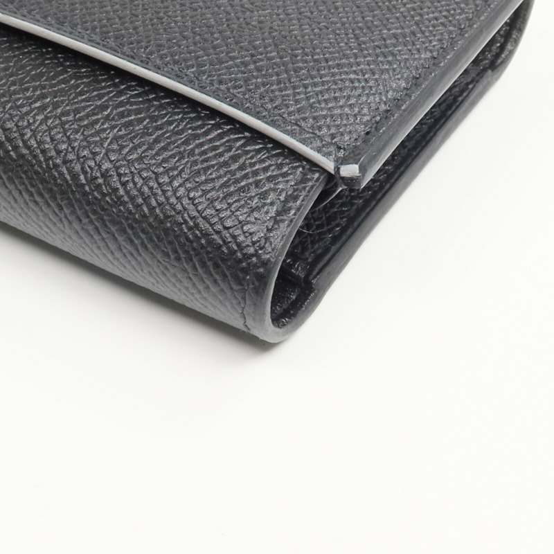 HERMES Epsom皮革Passant Long Wallet長錢包Noir-14