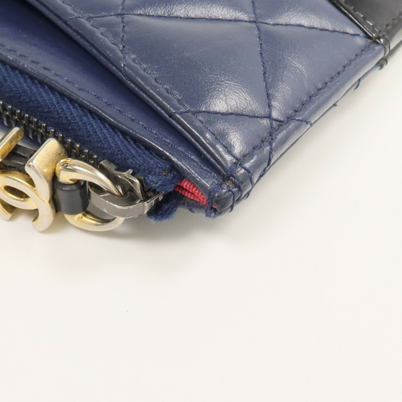 CHANEL 牛皮皮革Gabrielle Long Wallet長錢包-10