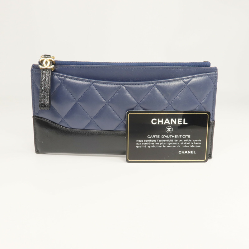 CHANEL 牛皮皮革Gabrielle Long Wallet長錢包-17