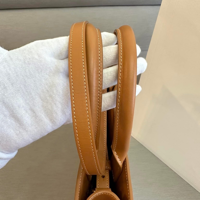 Celine字母大號-印花帆布牛皮手提/斜背托特包-4