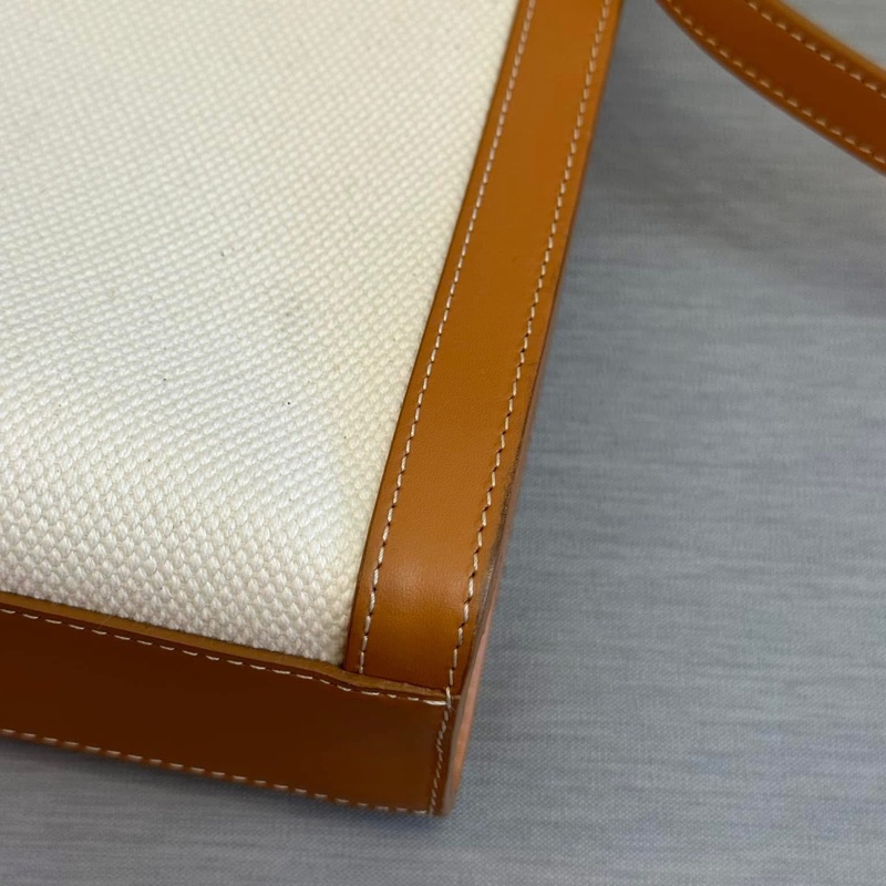 Celine字母大號-印花帆布牛皮手提/斜背托特包-25