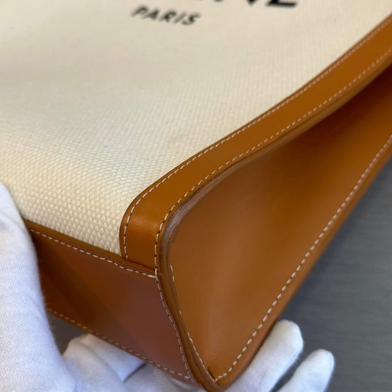 Celine字母大號-印花帆布牛皮手提/斜背托特包-26