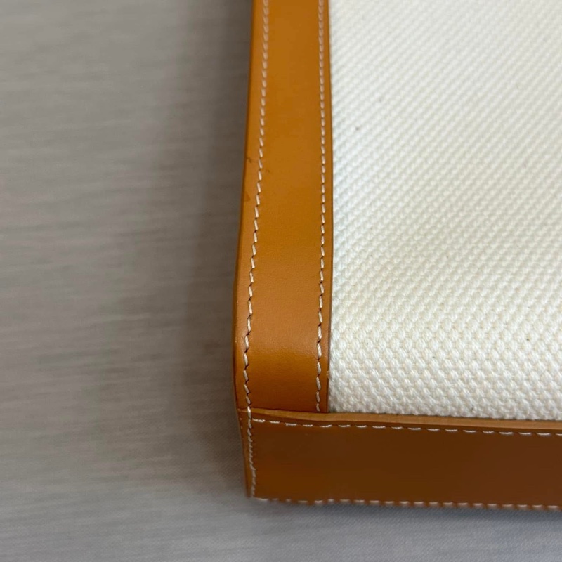 Celine字母大號-印花帆布牛皮手提/斜背托特包-27