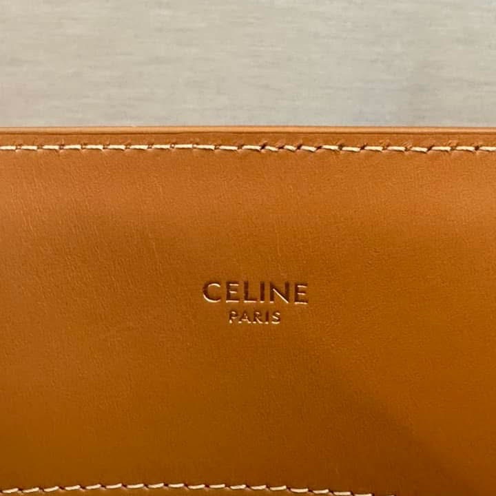 Celine字母大號-印花帆布牛皮手提/斜背托特包-34