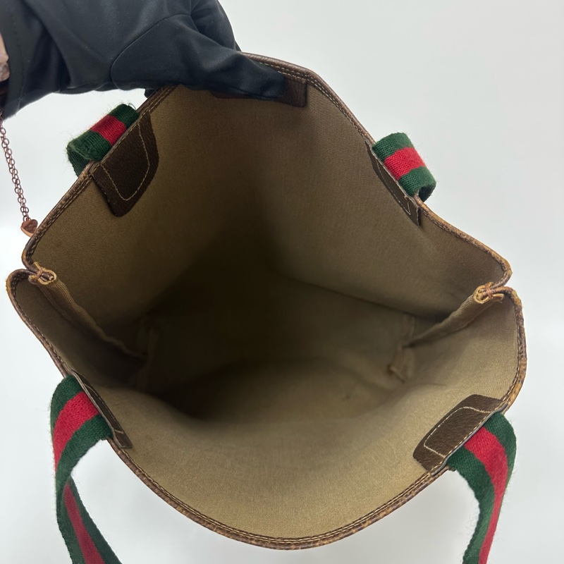 【赫蒂國際精品】Gucci 古馳 直立式托特包 vintage-6