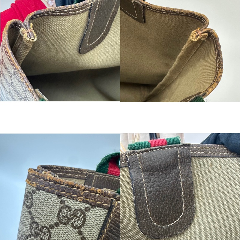 【赫蒂國際精品】Gucci 古馳 直立式托特包 vintage-14