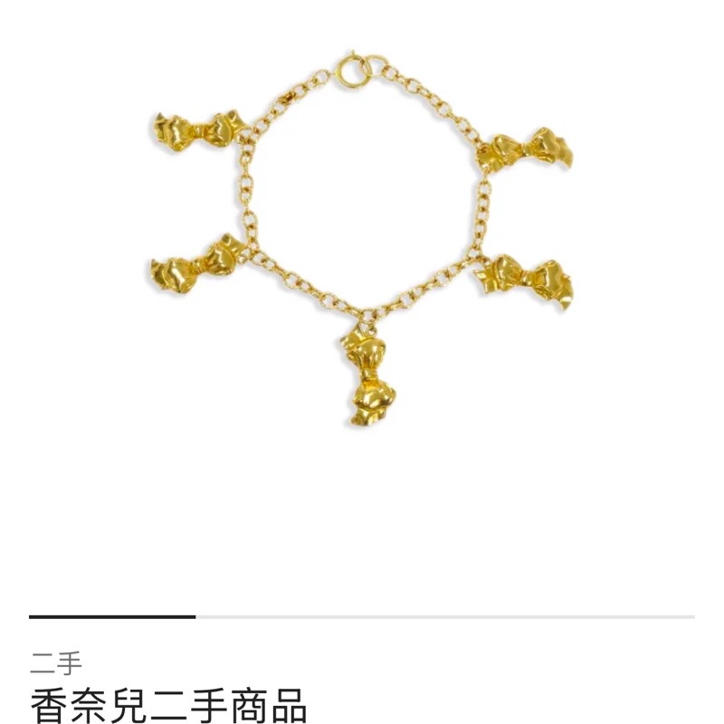 1990 vintage 古董 香奈兒 Chanel 鍍金 蝴蝶結 項鍊-9