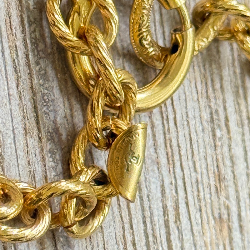 1990 vintage 古董 香奈兒 Chanel 鍍金 蝴蝶結 項鍊-11