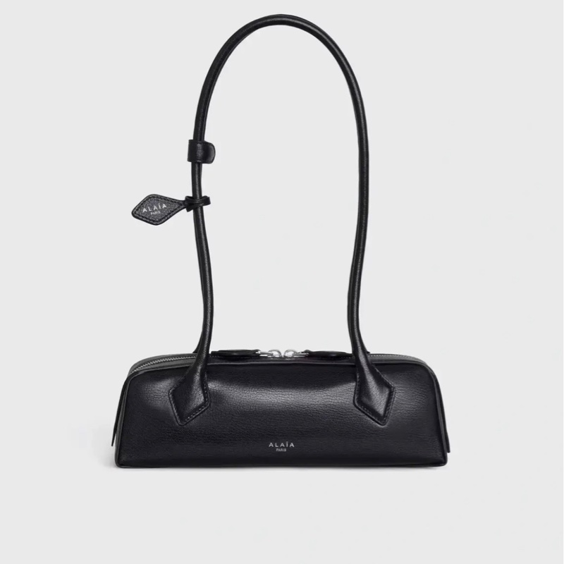 Alaia Le Teckel Small 法棍包 山羊皮 黑色-0