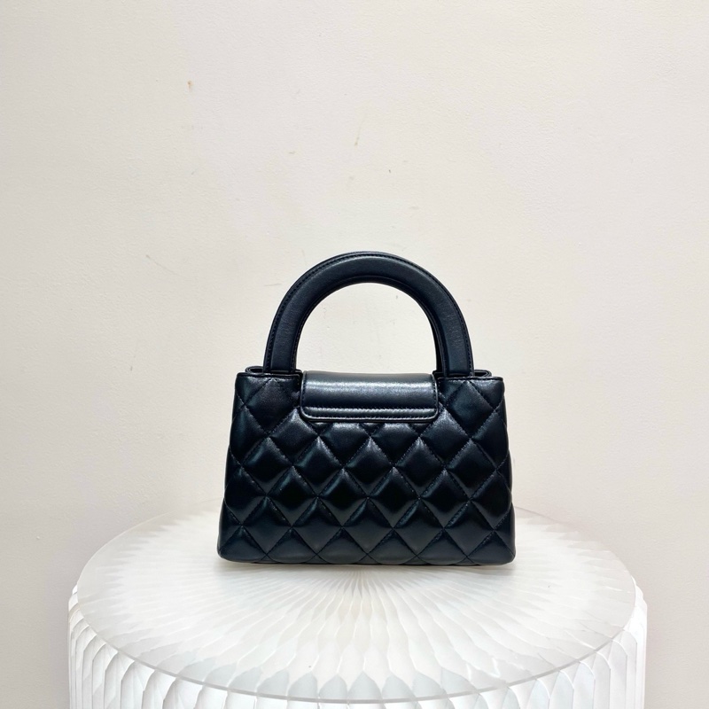 閒置 Chanel香奈兒25AKelly黑金手柄包大號🖤 芯片款 專櫃斷貨款 羊皮材質 優雅又復古 vintage風滿滿 百搭又好看 富家千金即視感-2