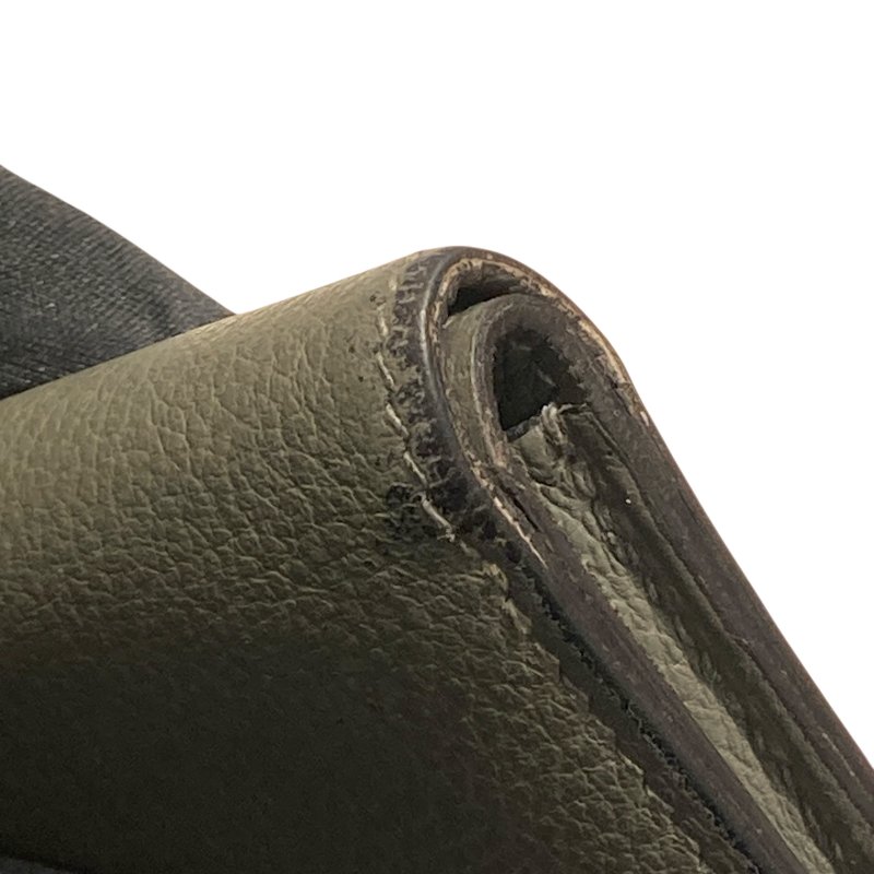 HERMES 愛馬仕 Citizen Twill Compact 絲巾短夾 皮革 絲綢 短夾 灰色-13