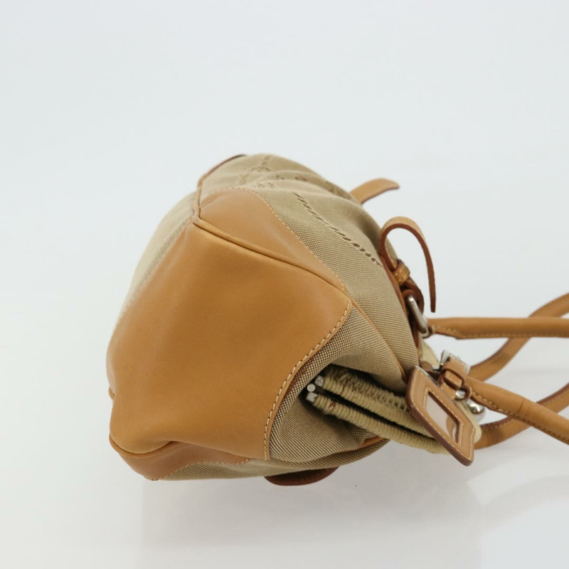 【日本直送】PRADA 手袋 帆布 米色 銀色 正品 176923A-2