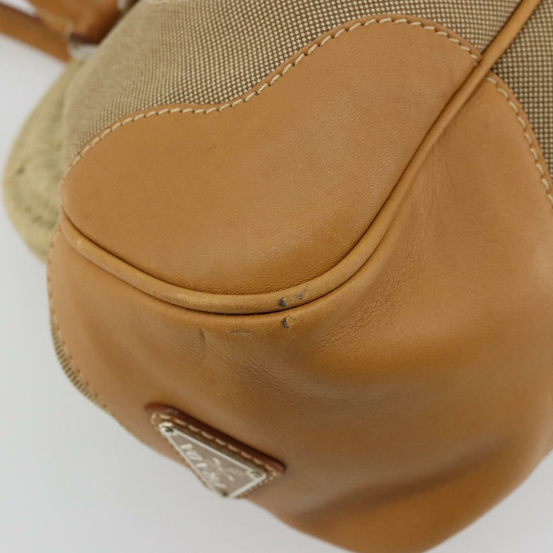 【日本直送】PRADA 手袋 帆布 米色 銀色 正品 176923A-15