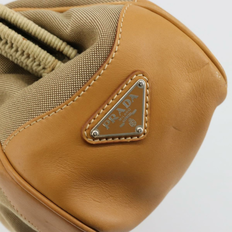 【日本直送】PRADA 手袋 帆布 米色 銀色 正品 176923A-19