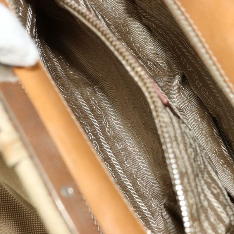 【日本直送】PRADA 手袋 帆布 米色 銀色 正品 176923A-24