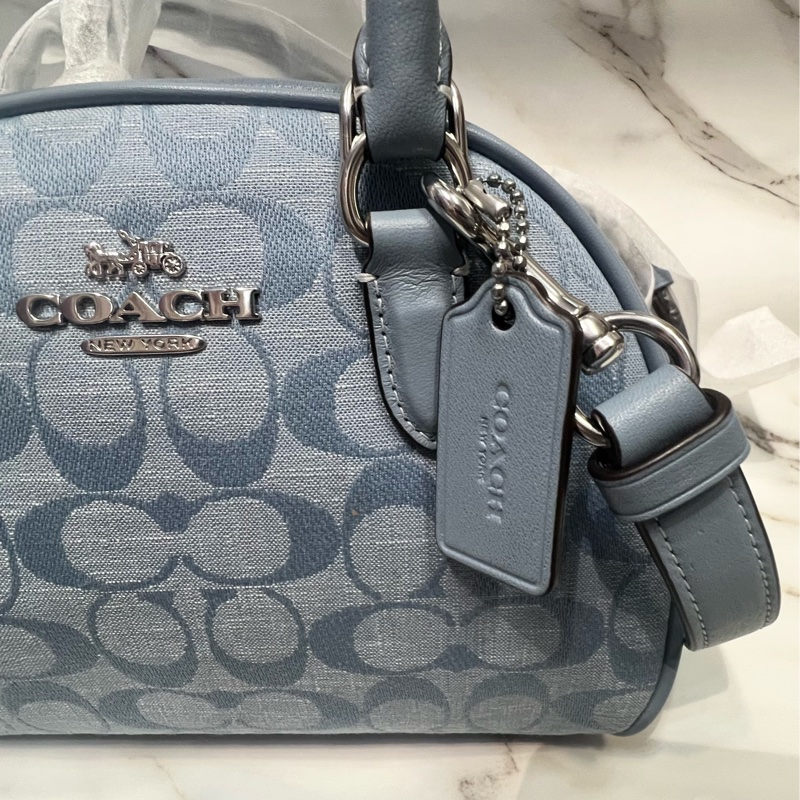 Coach Boston bag (blue)-1