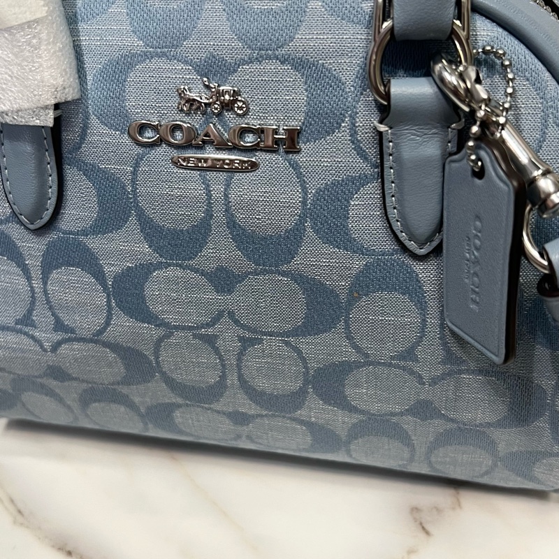 Coach Boston bag (blue)-2