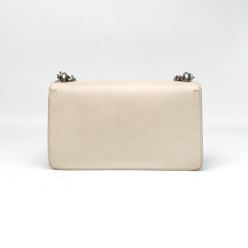 GUCCI Dionysus酒神小號白色牛皮藍扣肩背包-2