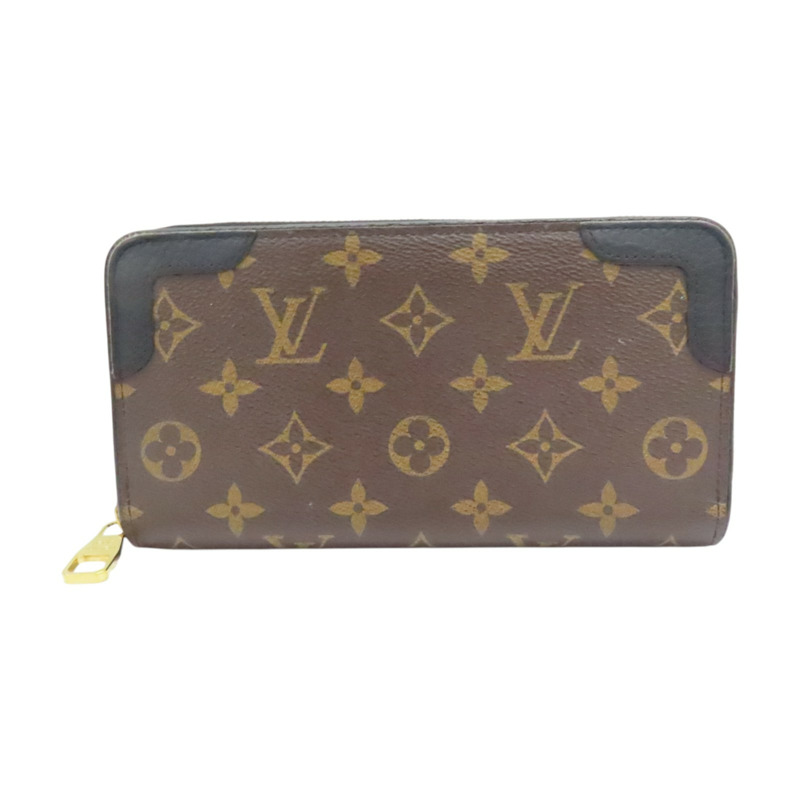 棕色 原花帆布 Zippy Retiro 拉鍊長夾 M61855【LOUIS VUITTON LV 路易威登】 M61855-0