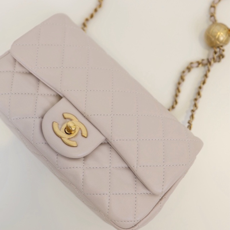 二手Chanel cf20 香芋紫金球-17