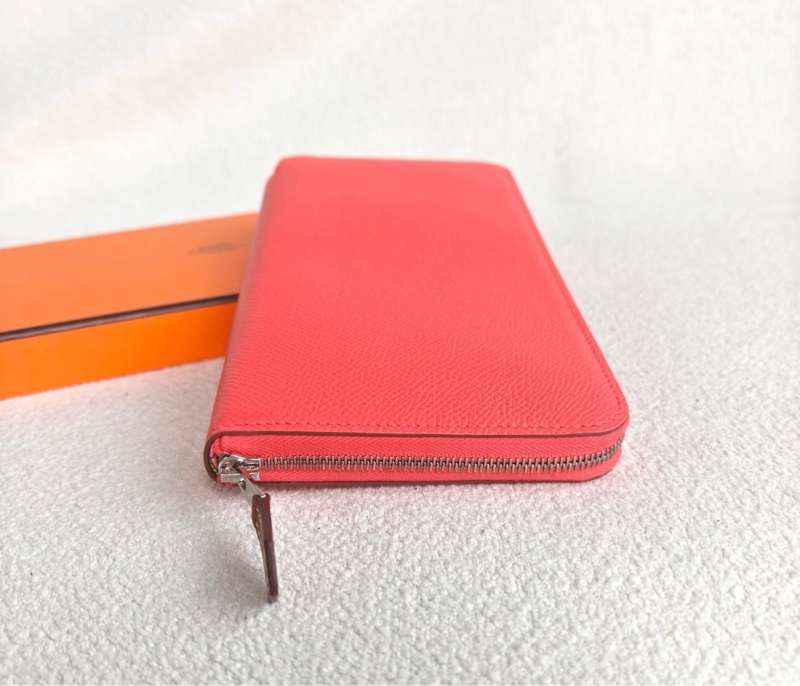 幾乎全新｜愛馬仕 Hermès Silk’In 長夾｜粉色 Epsom 皮｜Y刻｜附盒-1