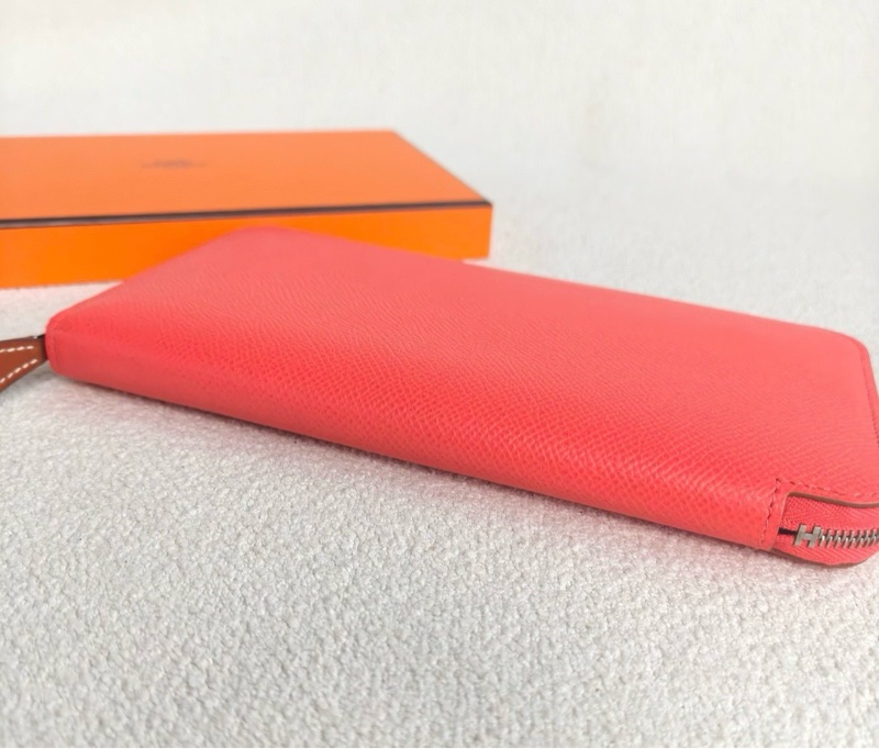 幾乎全新｜愛馬仕 Hermès Silk’In 長夾｜粉色 Epsom 皮｜Y刻｜附盒-6