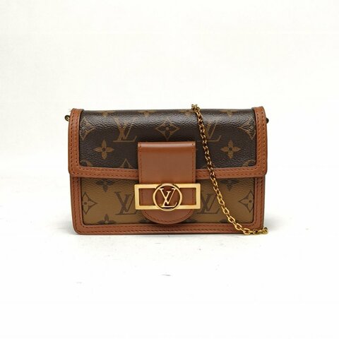 LOUIS VUITTON Dauphine達芙妮WOC拼拼色牛皮2020肩背包