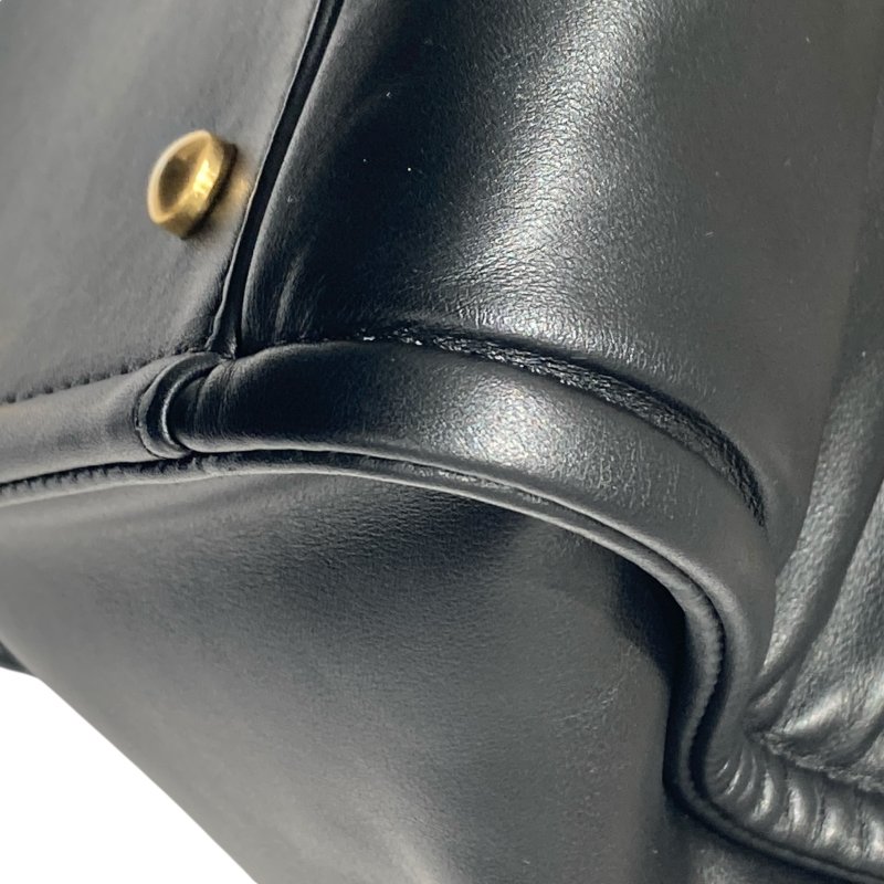 CHANEL 香奈兒 AS3257 Deauville Tote 小牛皮 托特包 黑色 金釦-10